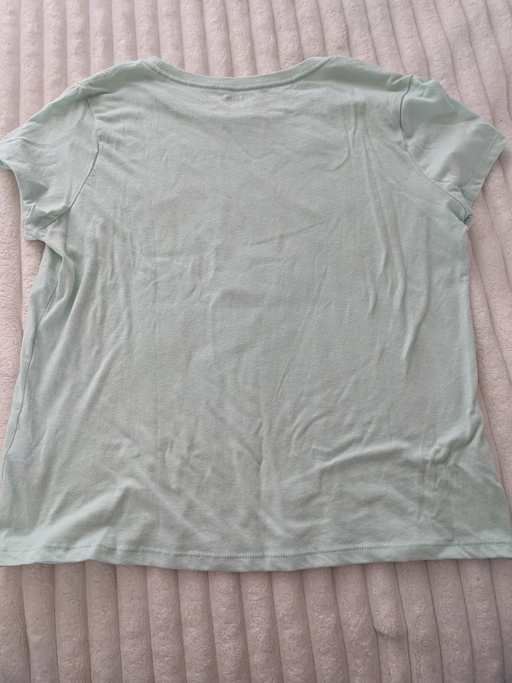 Old Navy Mint Green Tee with Yellow Floral Heart Graphic